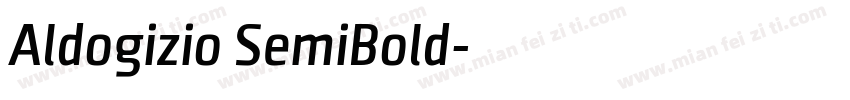 Aldogizio SemiBold字体转换